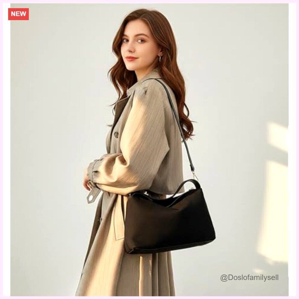 Suede Crossbody Bag Adjustable Strap Shoulder Tote Handbag - Picture 3 of 7